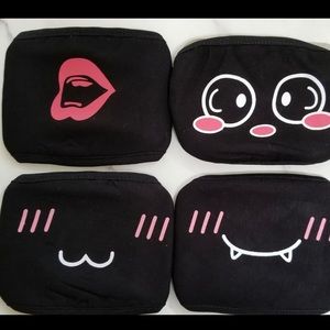 4 pack anime mouth masks